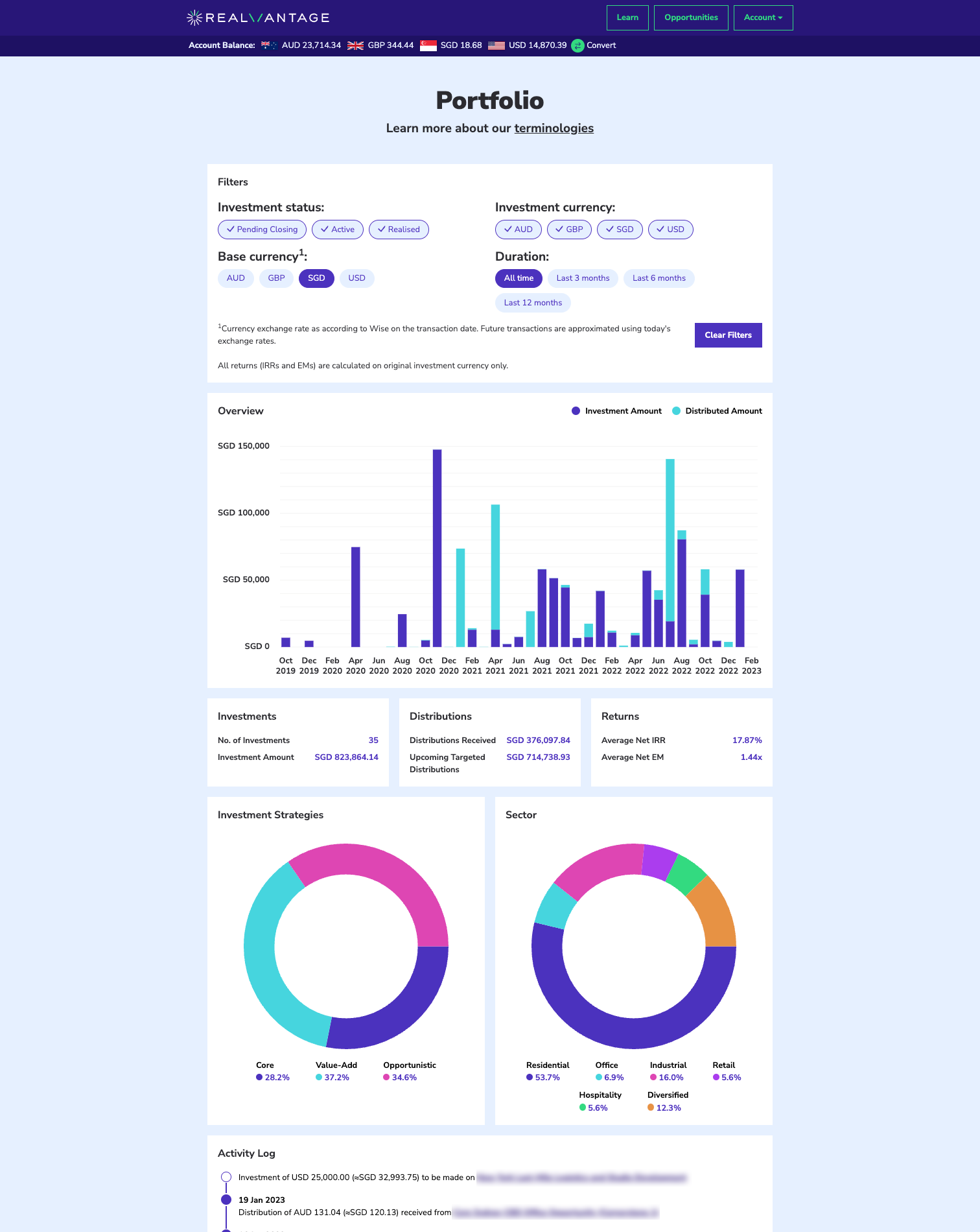 Track Your Investments - New My Portfolio Feature on RealVantage