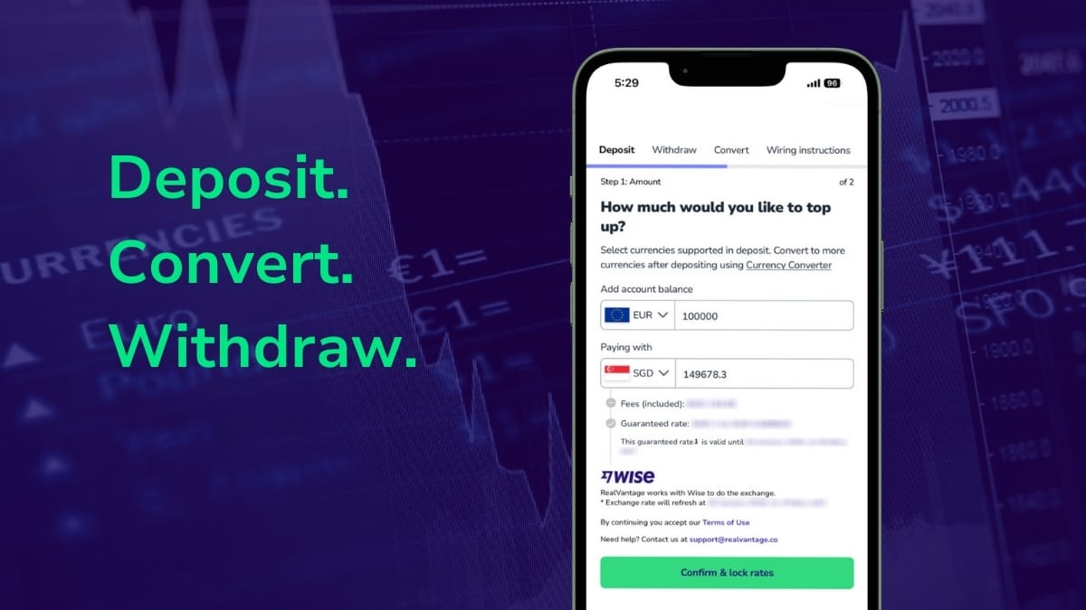 Deposit and withdraw in multiple currencies